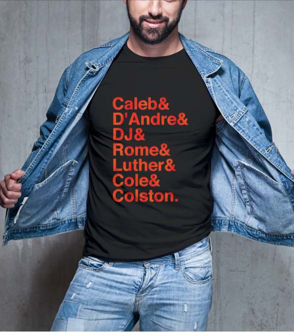 Chicago Football Legends Caleb D'Andre DJ Rome Luther Cole Colston Tribute T-Shirt