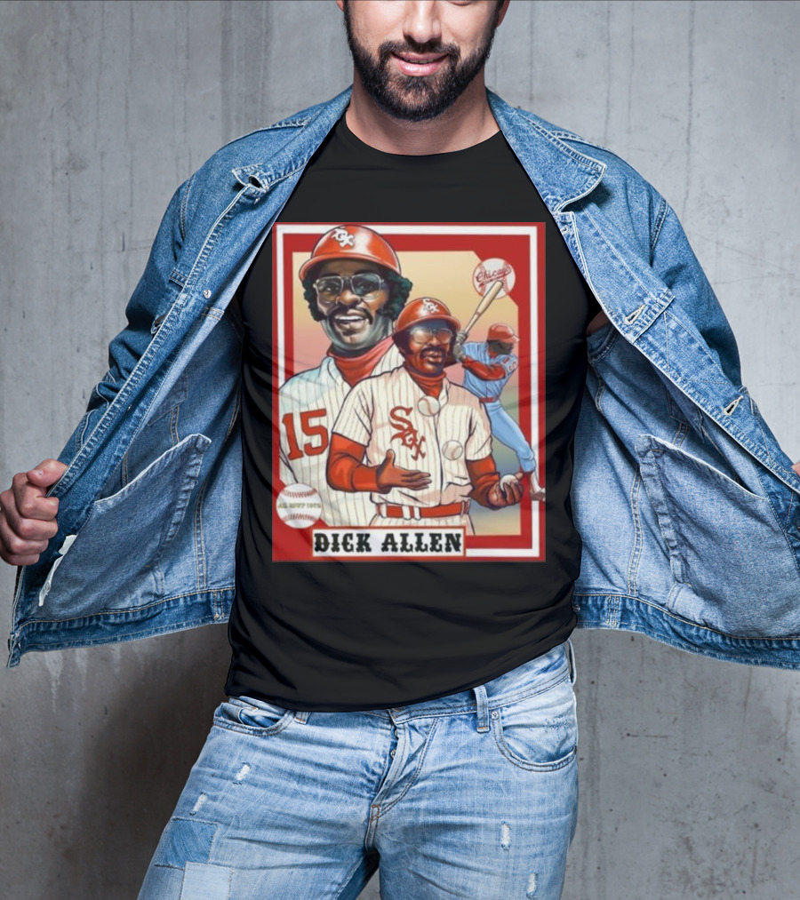 Dick Allen Chicago White Sox AL MVP 1972 Vintage Baseball Legend T-Shirt