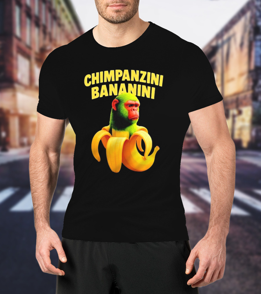 Chimpanzini Bananini Fun Italian Brandnot Style T-Shirt