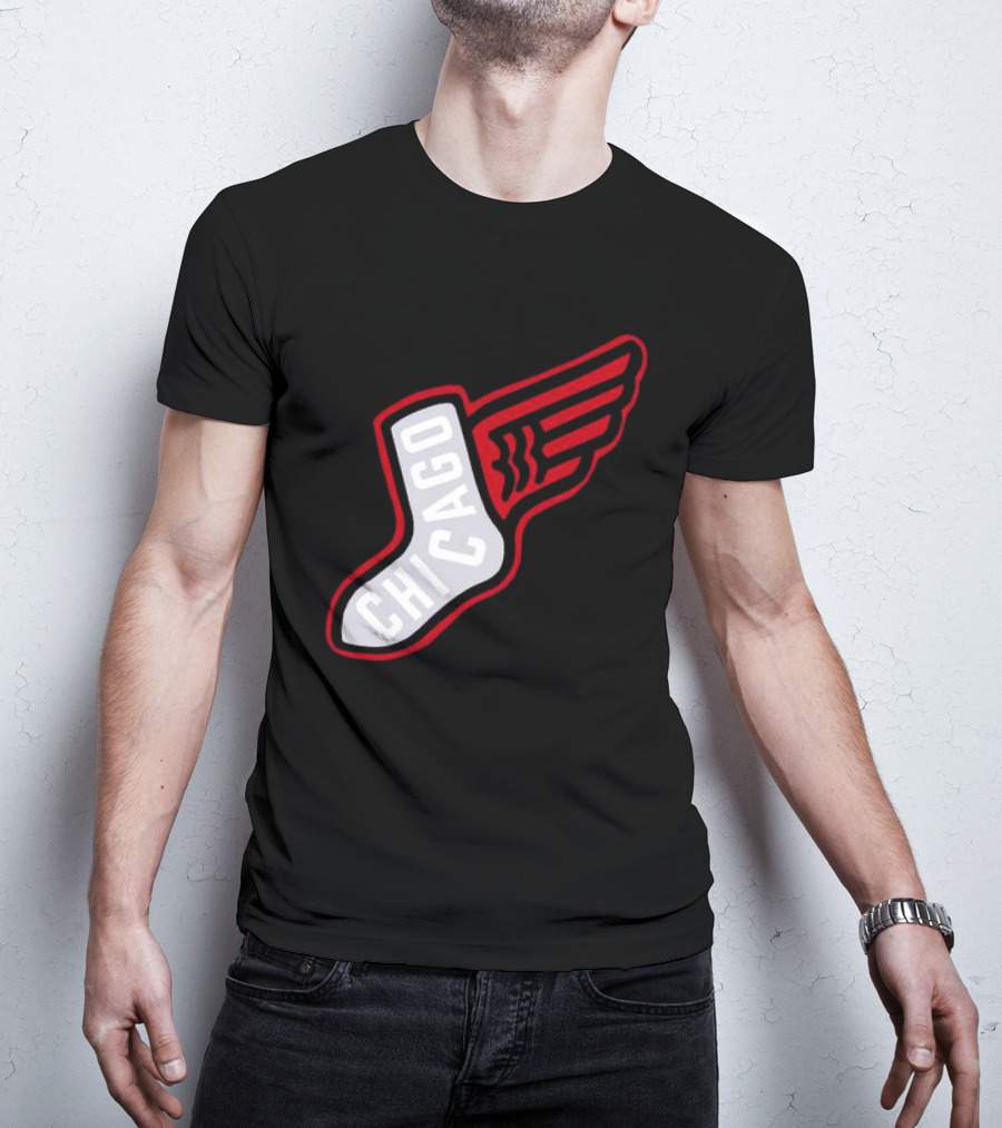 Chicago Winged Sock T-Shirt