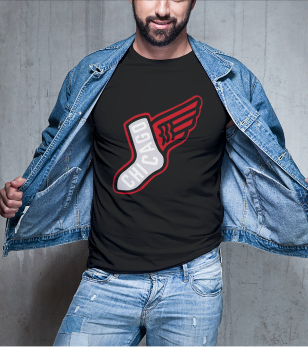 Chicago Winged Sock T-Shirt