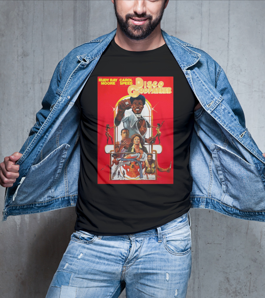 Rudy Ray Moore Carol Speed Disco Godfather Retro Movie Art T-Shirt