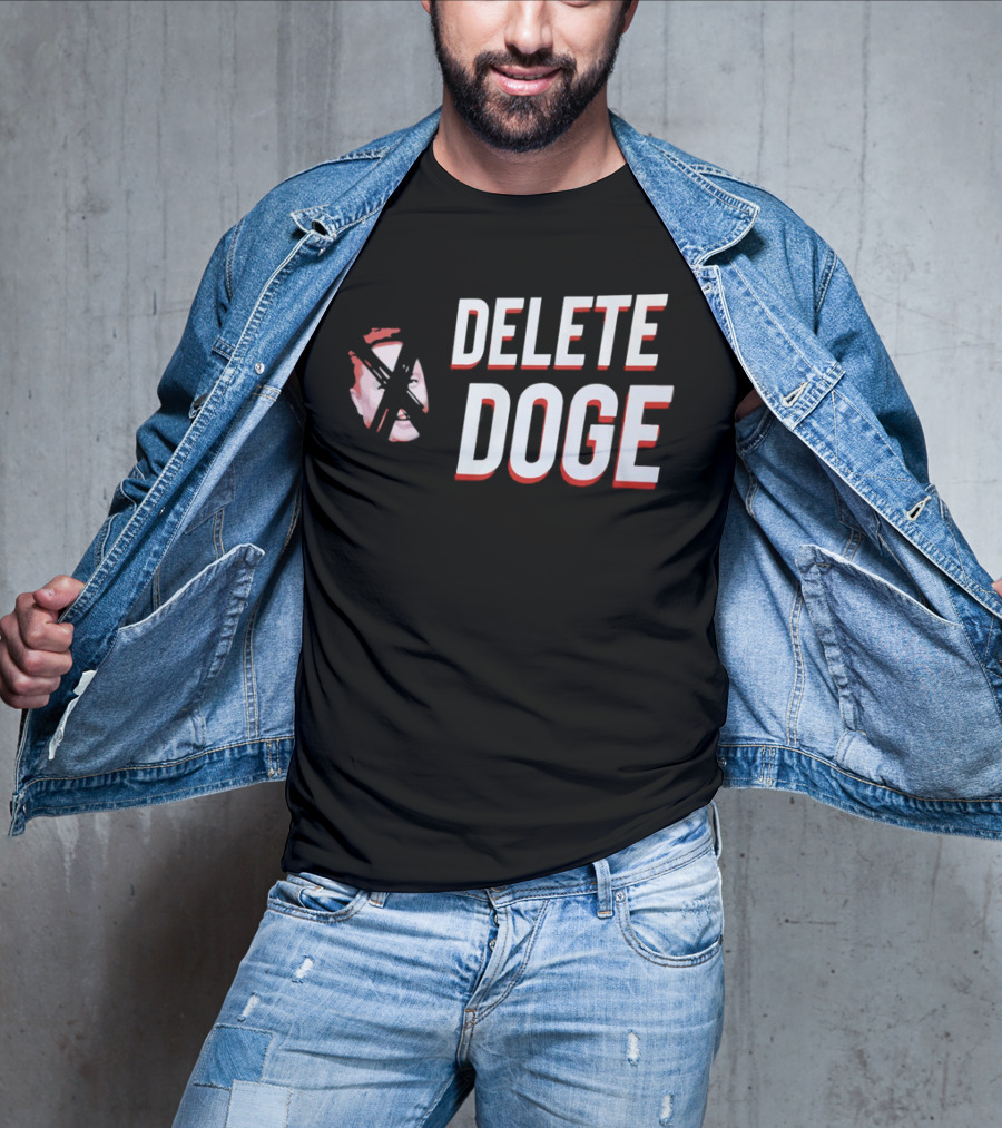 Delete Doge Anti Elon Musk Meme Crossover T-Shirt