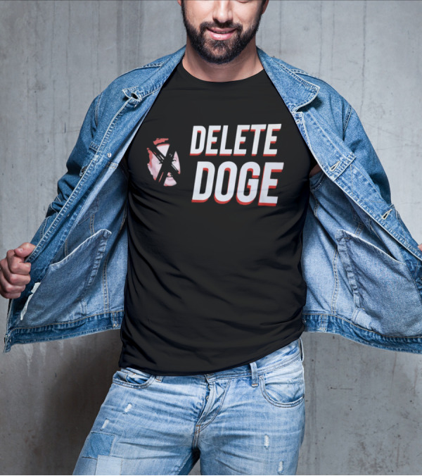 Delete Doge Anti Elon Musk Meme Crossover T-Shirt