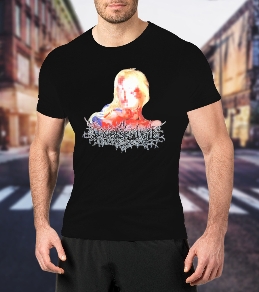 Destroy Lonely Pixelated Blonde Horror Aesthetic T-Shirt