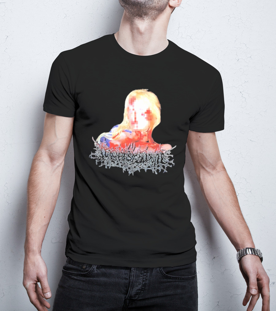 Destroy Lonely Pixelated Blonde Horror Aesthetic T-Shirt