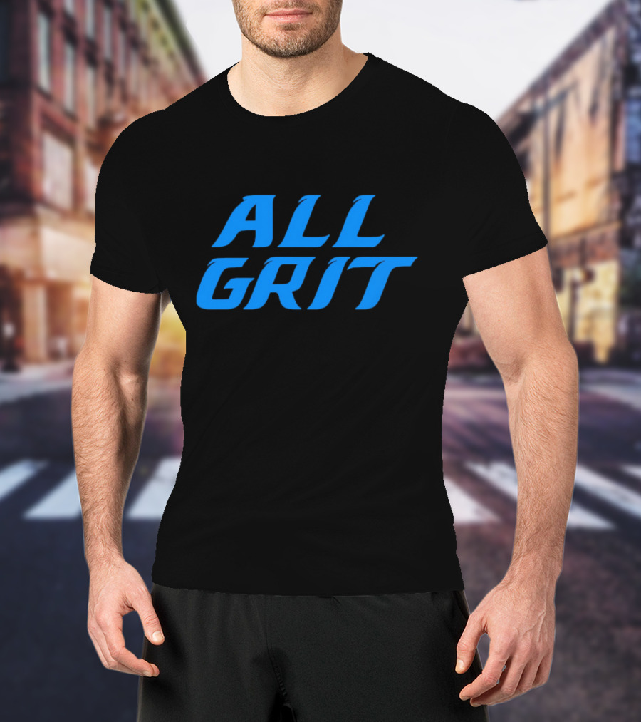 Detroit All Grit Football Motivation T-Shirt