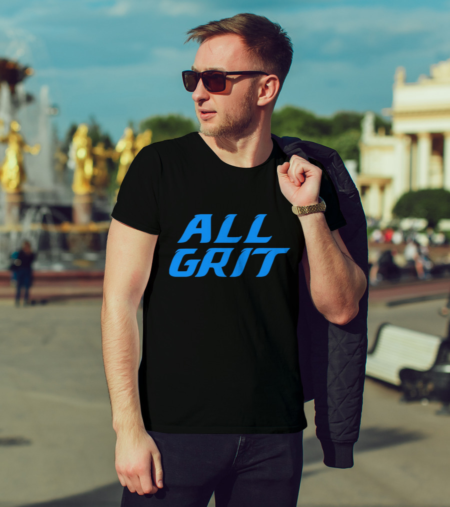 Detroit All Grit Football Motivation T-Shirt