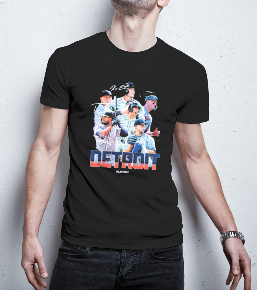 Detroit Tigers MLB Players Series Signatures 2025 Highlights T-Shirt