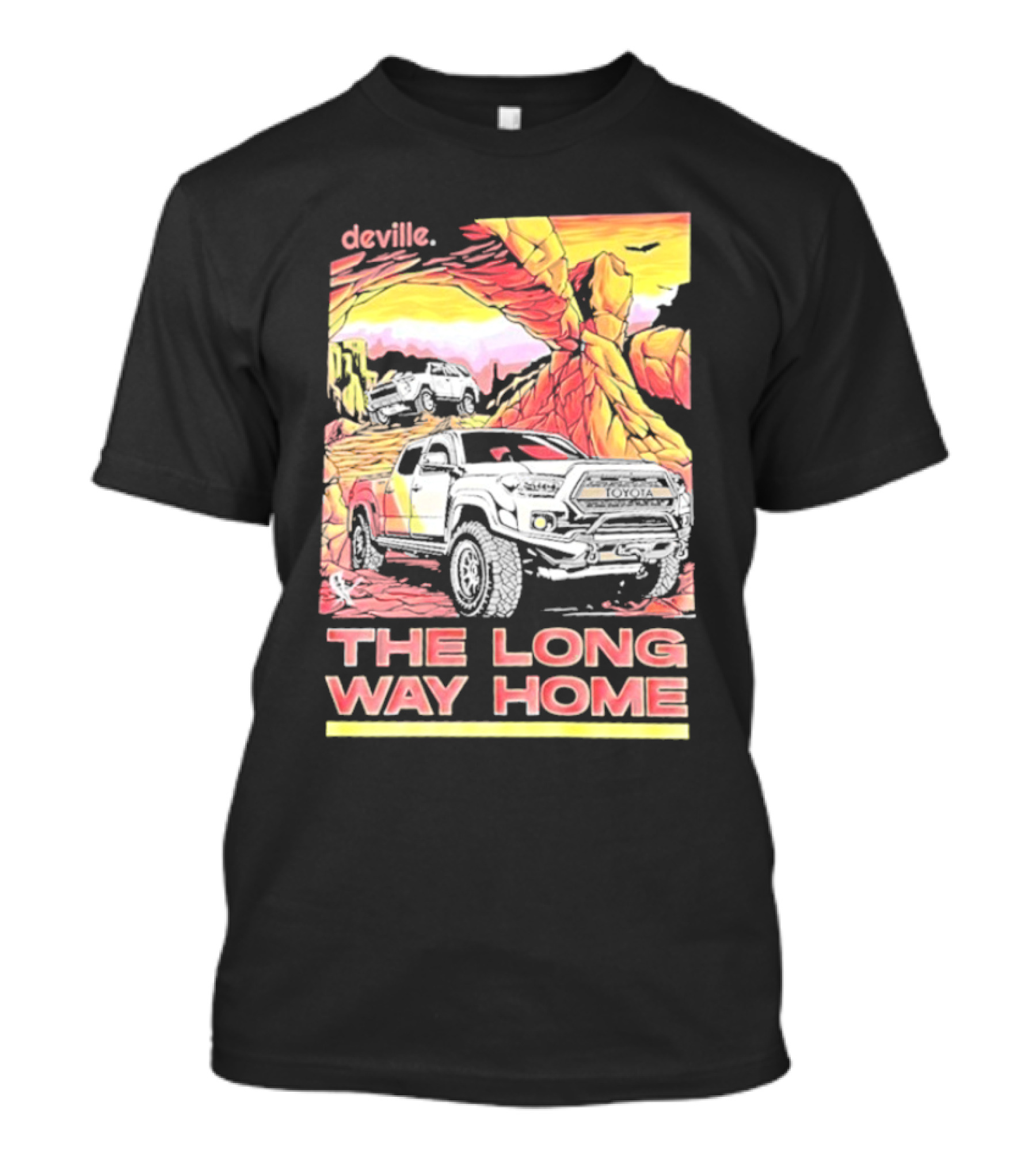 Deville The Long Way Home Truck Adventure Desert Journey T-Shirt