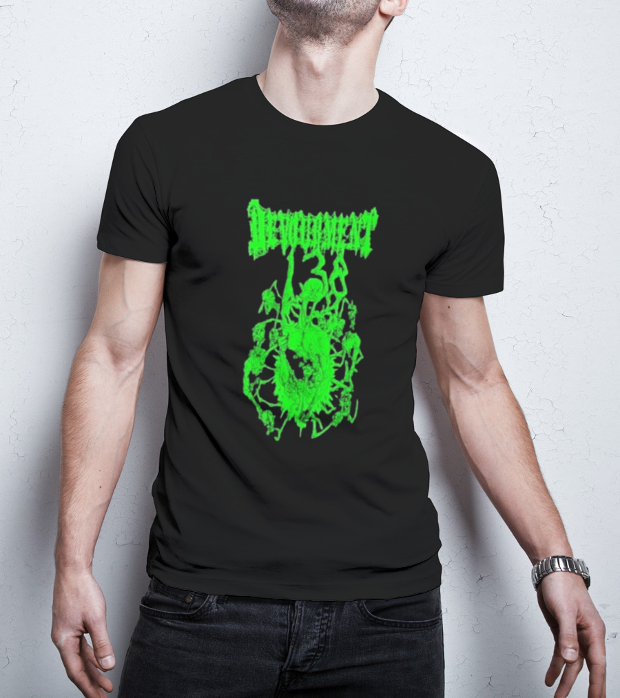 Devourment Butcher The Weak Green Splatter Graphic T-Shirt