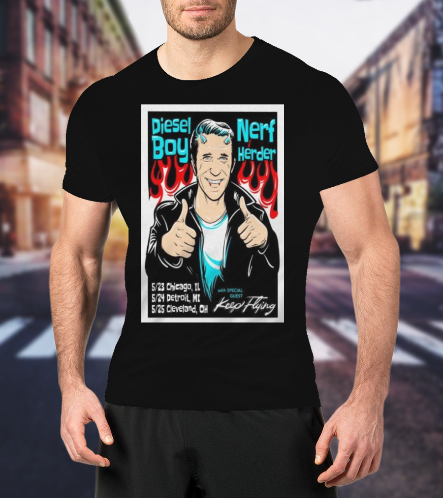 Diesel Boy Nerf Herder Midwest Tour May 2025 Featuring Keep Flying T-Shirt