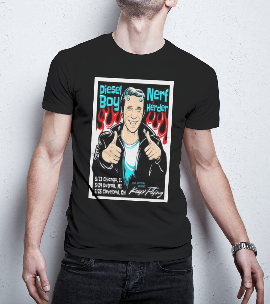 Diesel Boy Nerf Herder Midwest Tour May 2025 Featuring Keep Flying T-Shirt