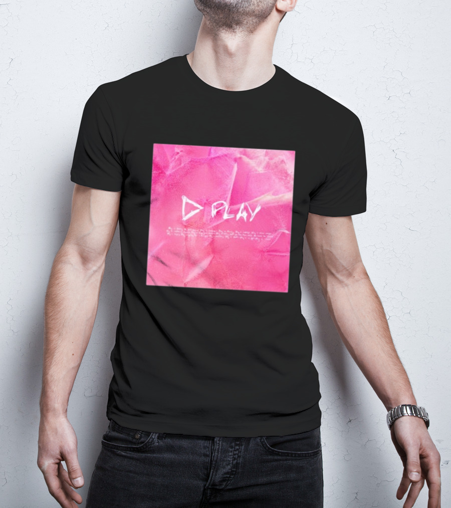 ED Sheeran Play Album Cover Pink Photo T-Shirt