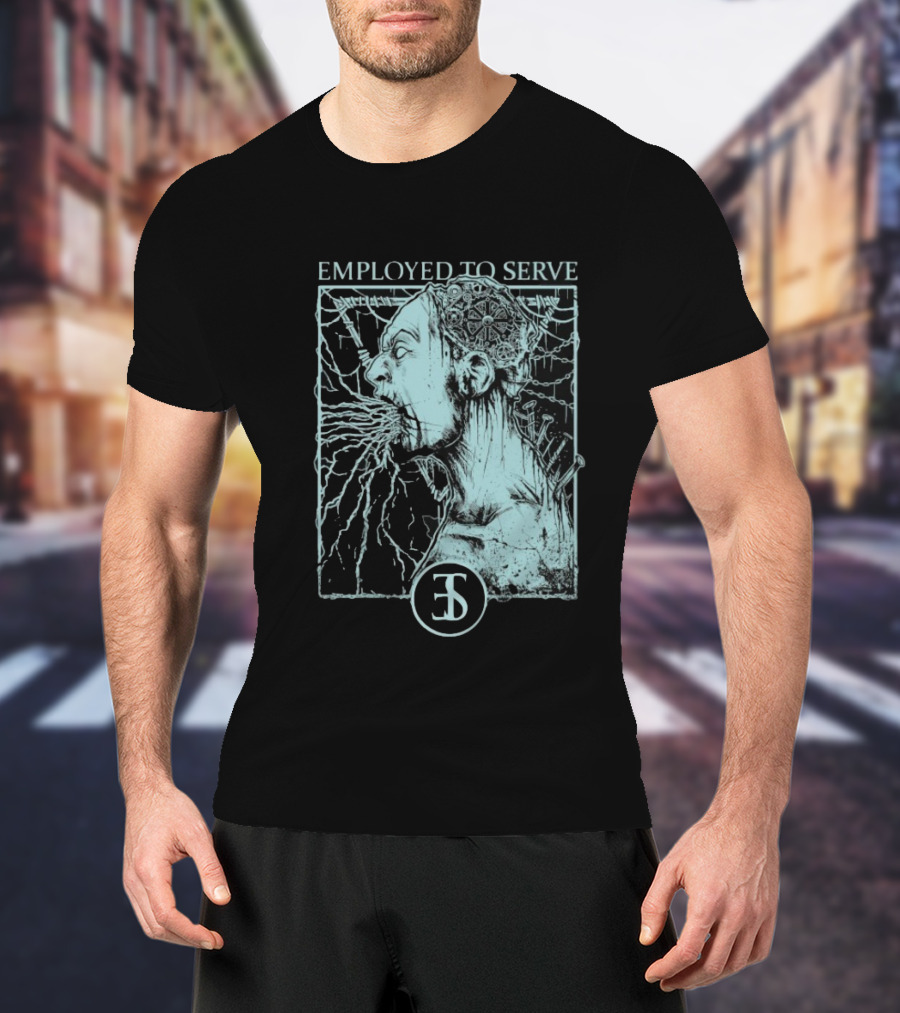 Employed To Serve Force Fed Intense Scream Artwork T-Shirt
