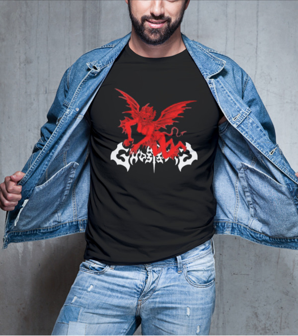 Ghost Supply Red Anarchy Angel Design USA T-Shirt