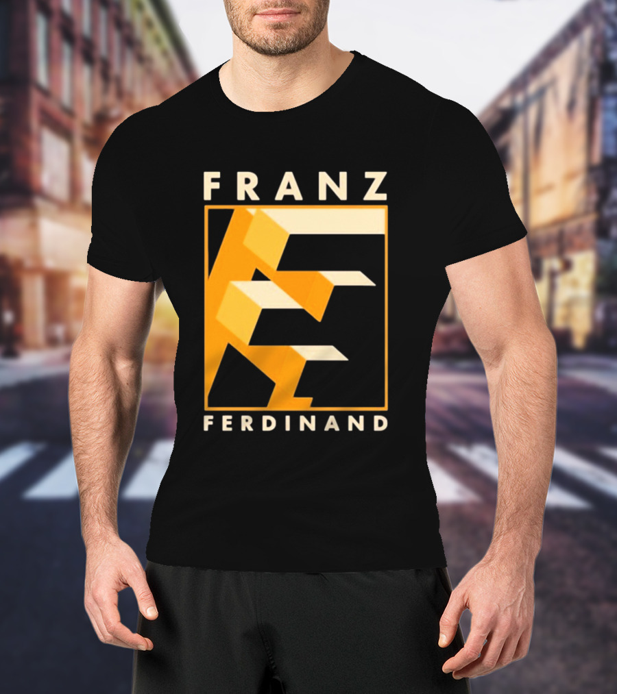 Franz Ferdinand Orange Geometric E T-Shirt