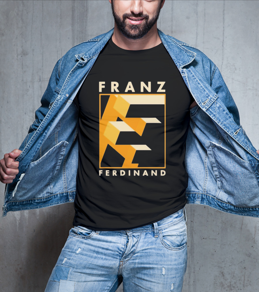 Franz Ferdinand Orange Geometric E T-Shirt