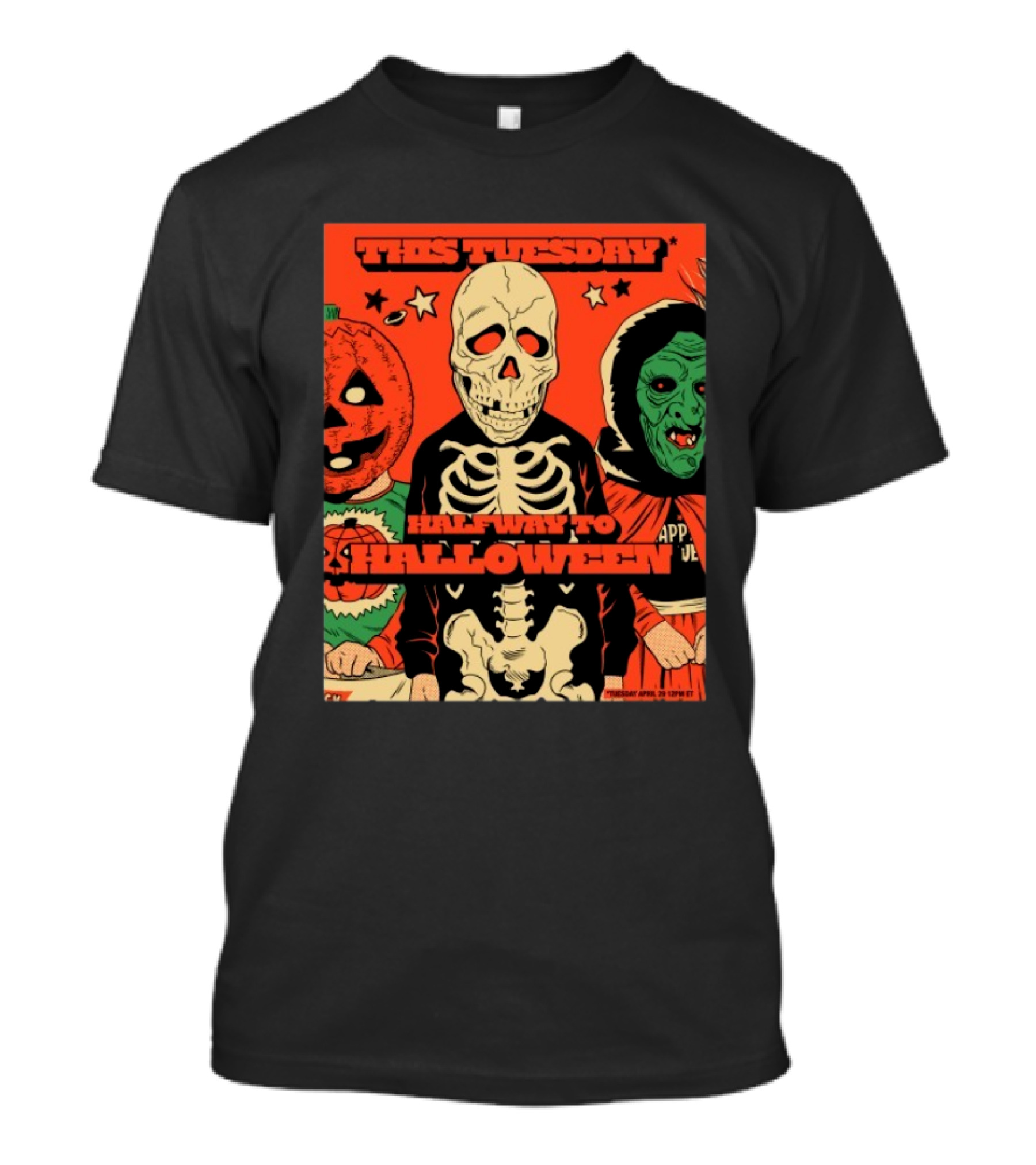 This Tuesday Halfway To Halloween April 29 2025 Tour Fright-Rags Inc Bundle T-Shirt