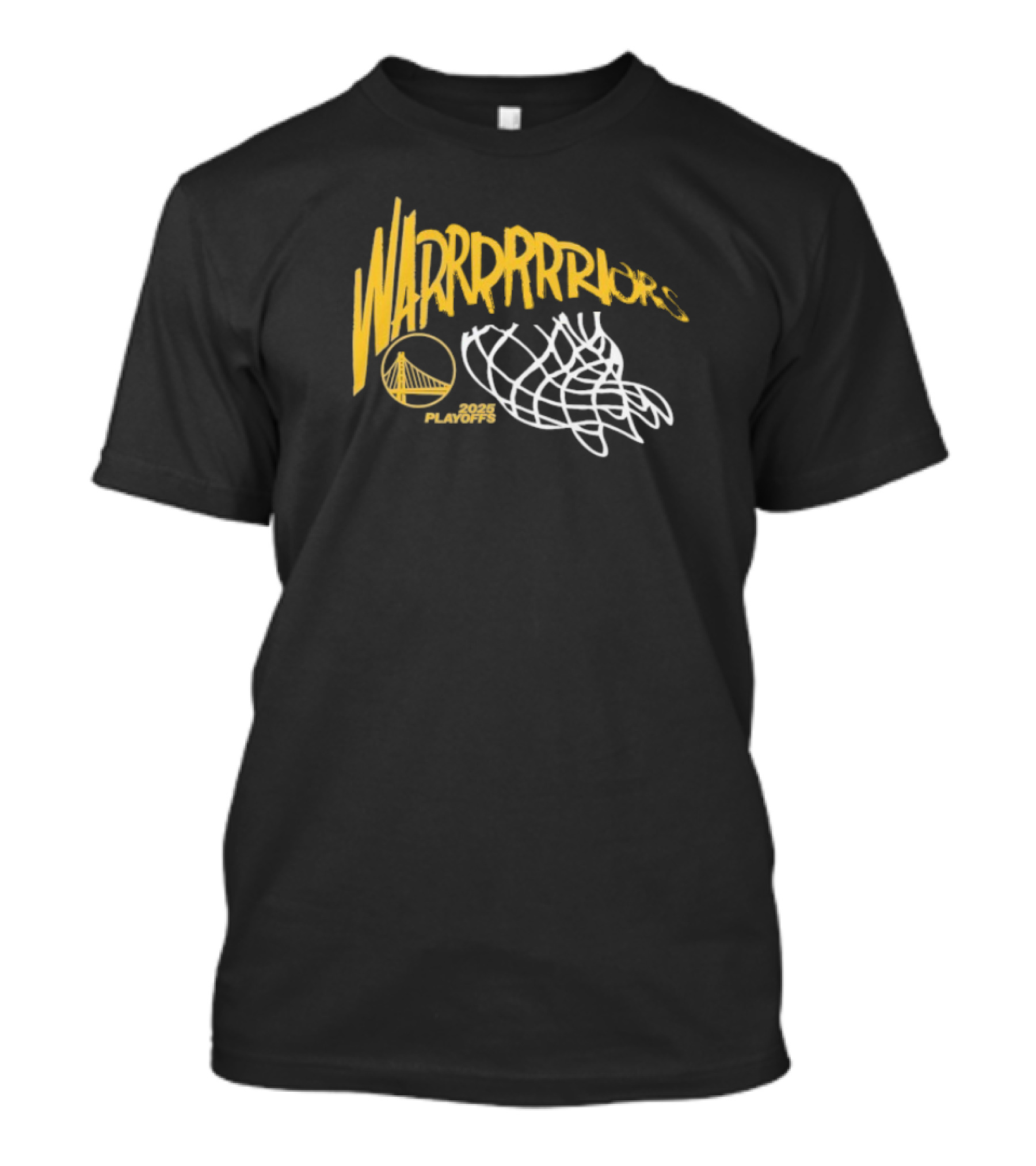 Golden State Warriors 2025 Playoffs Basketball Swish T-Shirt