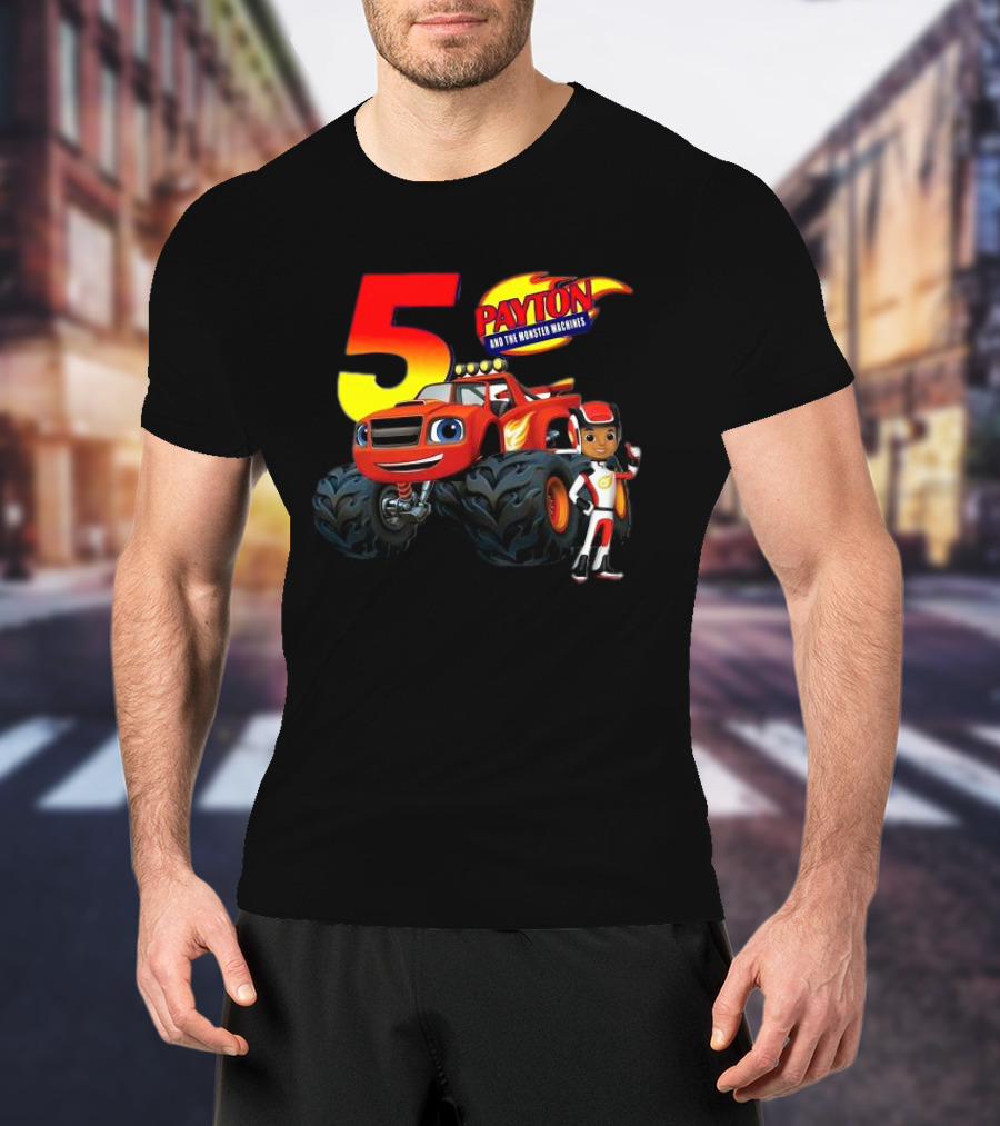 5 Payton And The Monster Machines Blaze Birthday Adventure T-Shirt