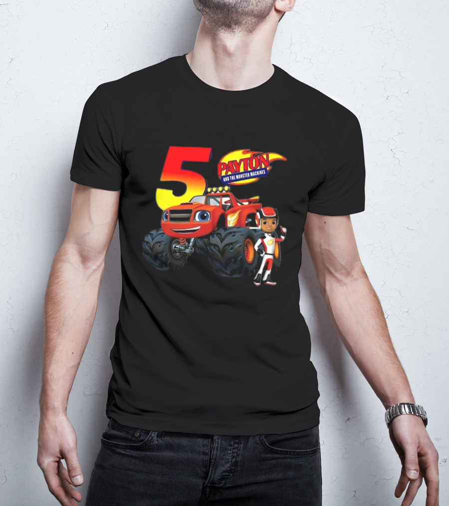 5 Payton And The Monster Machines Blaze Birthday Adventure T-Shirt