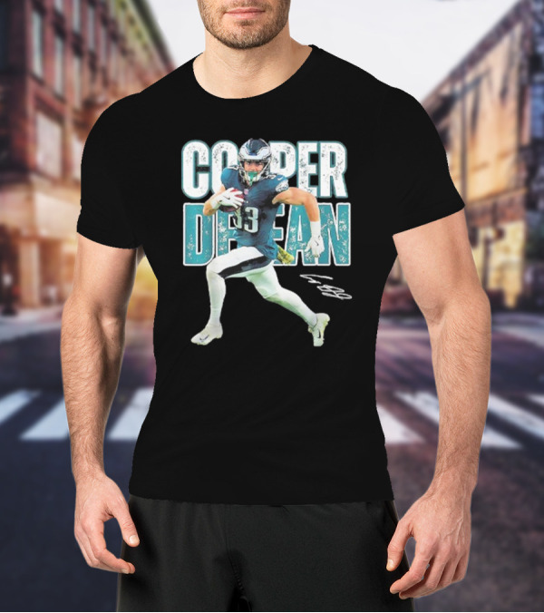 Cooper Dejean 33 Philadelphia Eagles Football Player T-Shirt