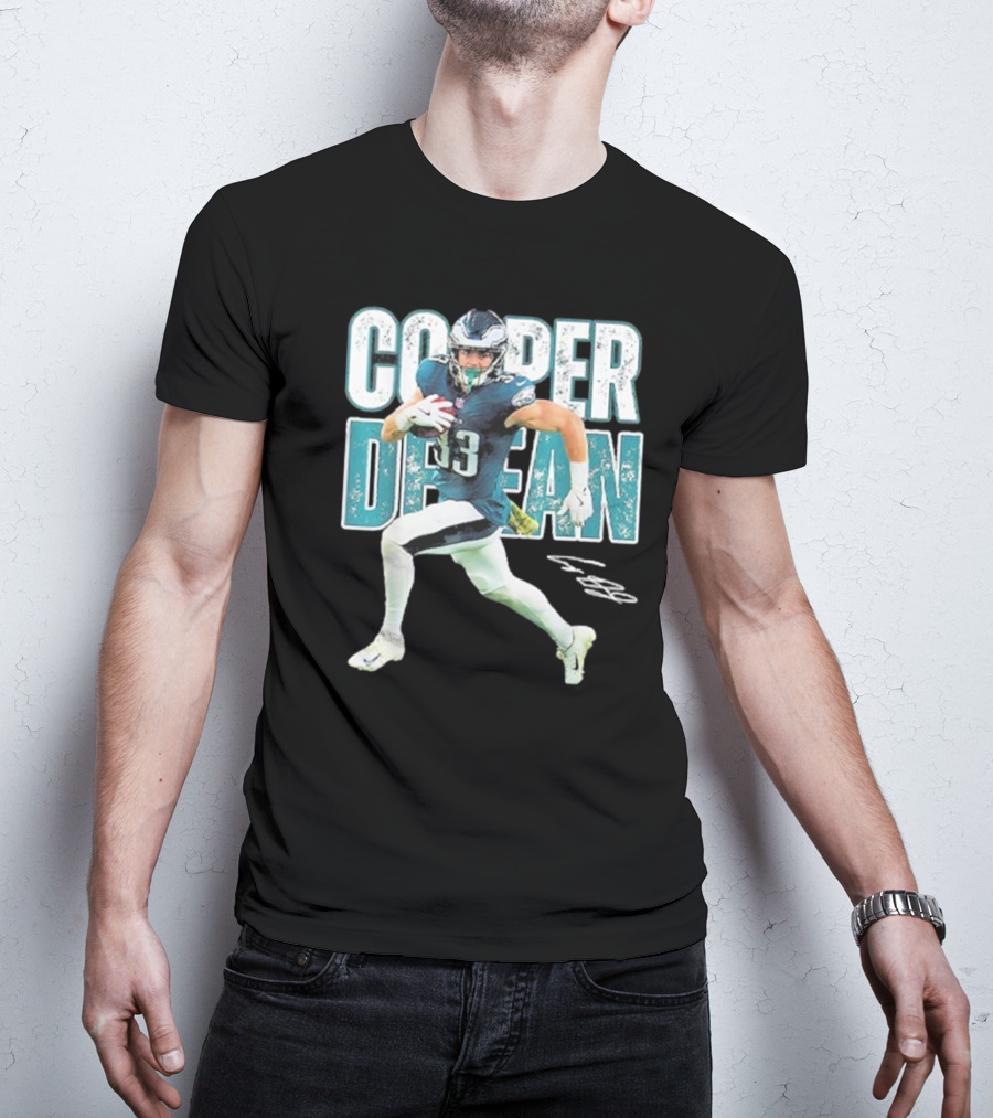 Cooper Dejean 33 Philadelphia Eagles Football Player T-Shirt