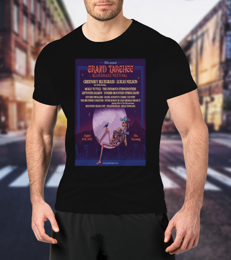 36th Annual Grand Targhee Bluegrass Festival Greensky Bluegrass Lukas Nelson Molly Tuttle Infamous Stringdusters August 8-10 2025 Alta Wyoming T-Shirt