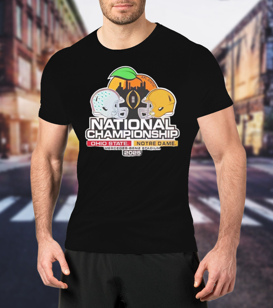 National Championship Ohio State Vs Notre Dame 2026 Mercedes-Benz Stadium Atlanta T-Shirt