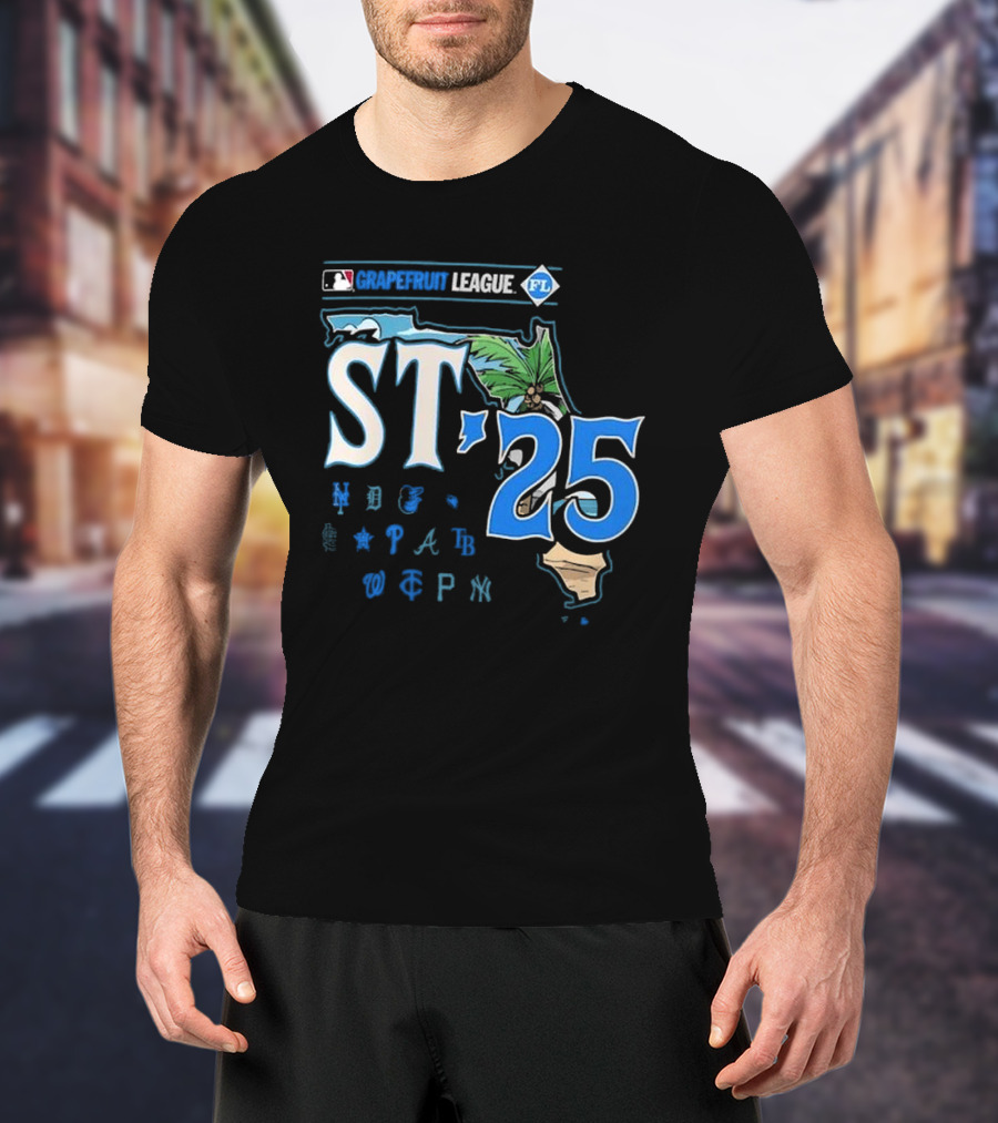 2025 Grapefruit League Spring Training Florida Map MLB ST '25 T-Shirt