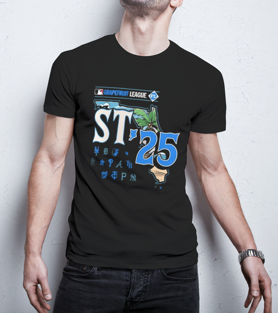 2025 Grapefruit League Spring Training Florida Map MLB ST '25 T-Shirt