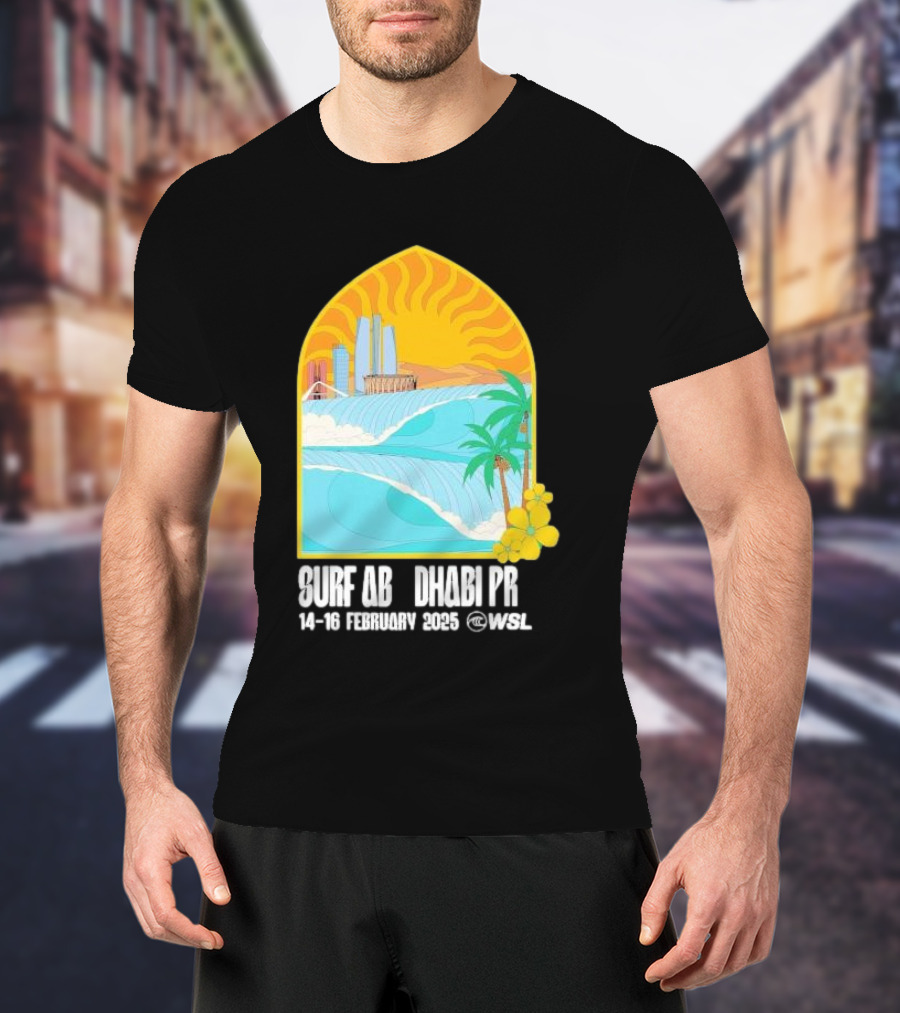 Surf Abu Dhabi Pro 14-16 February 2025 WSL Event T-Shirt