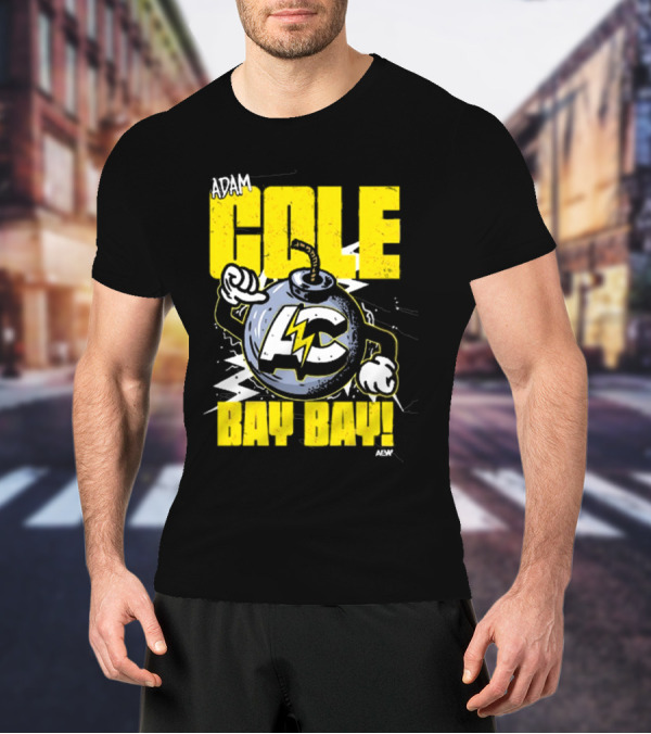Adam Cole Bay Bay AC Bombs Away Comic Style T-Shirt