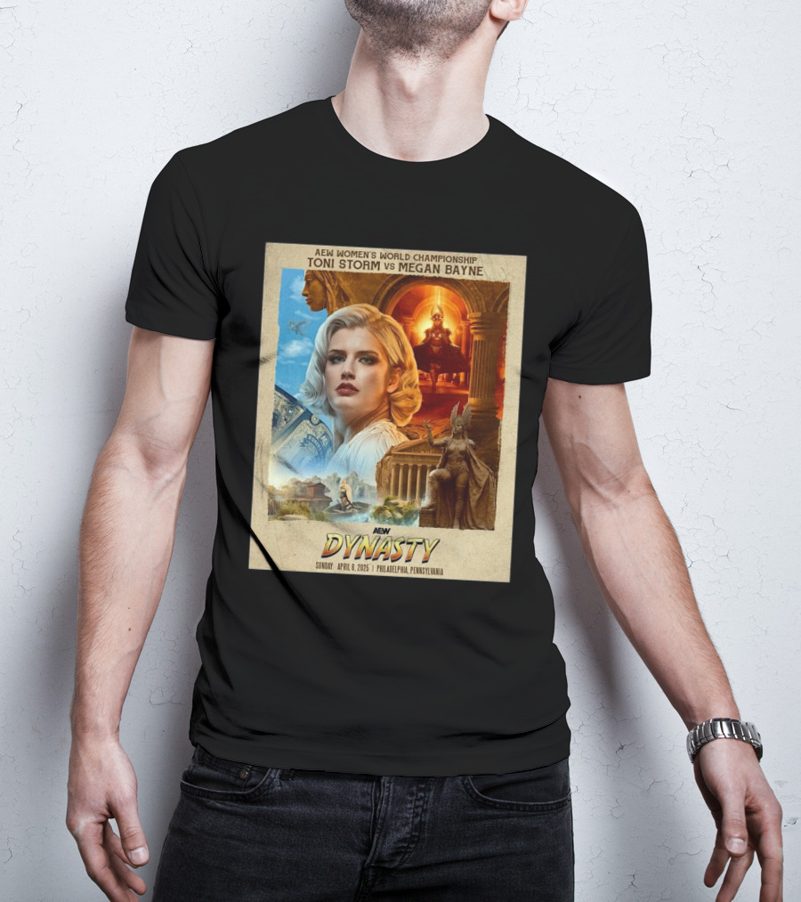 AEW Women's World Championship Toni Storm Vs Megan Bayne Dynasty April 6 2025 Philadelphia T-Shirt