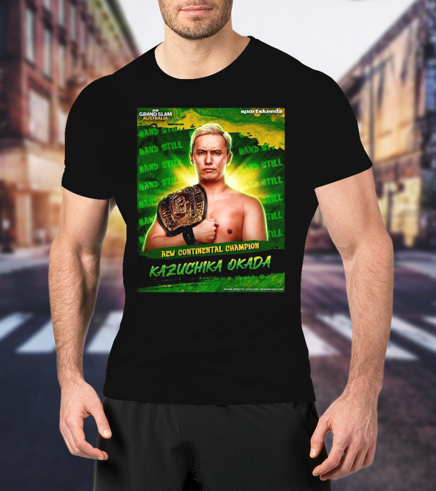 AEW Grand Slam Australia Kazuchika Okada AEW Continental Champion T-Shirt