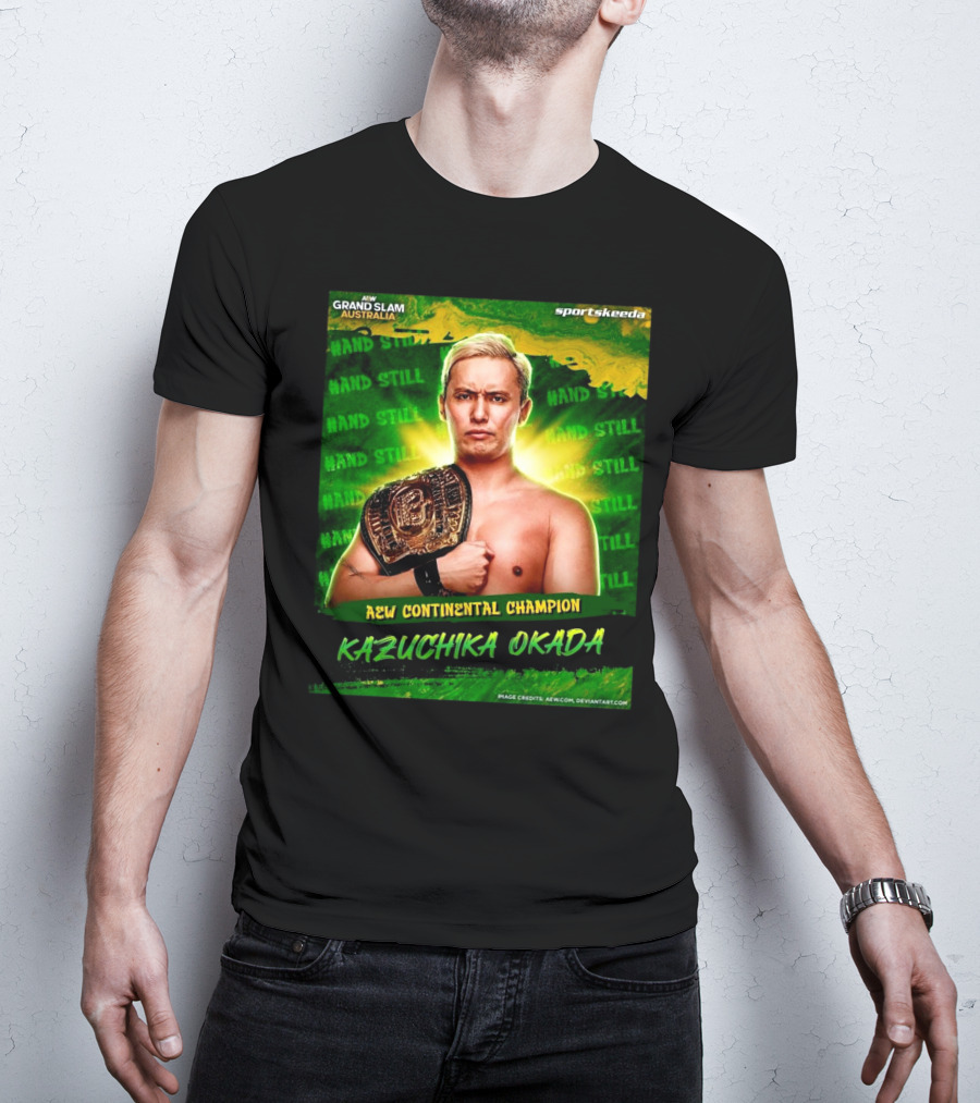 AEW Grand Slam Australia Kazuchika Okada AEW Continental Champion T-Shirt
