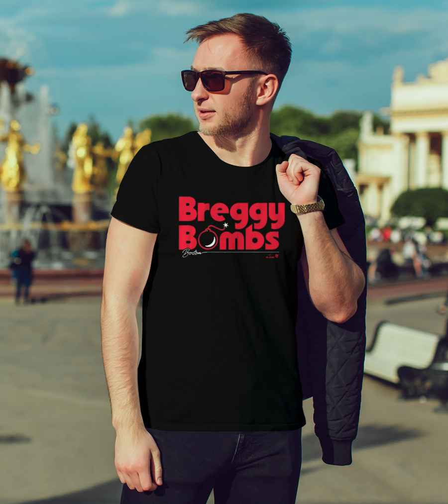 Breggy Bombs Boston Red Sox MLB Alex Bregman T-Shirt