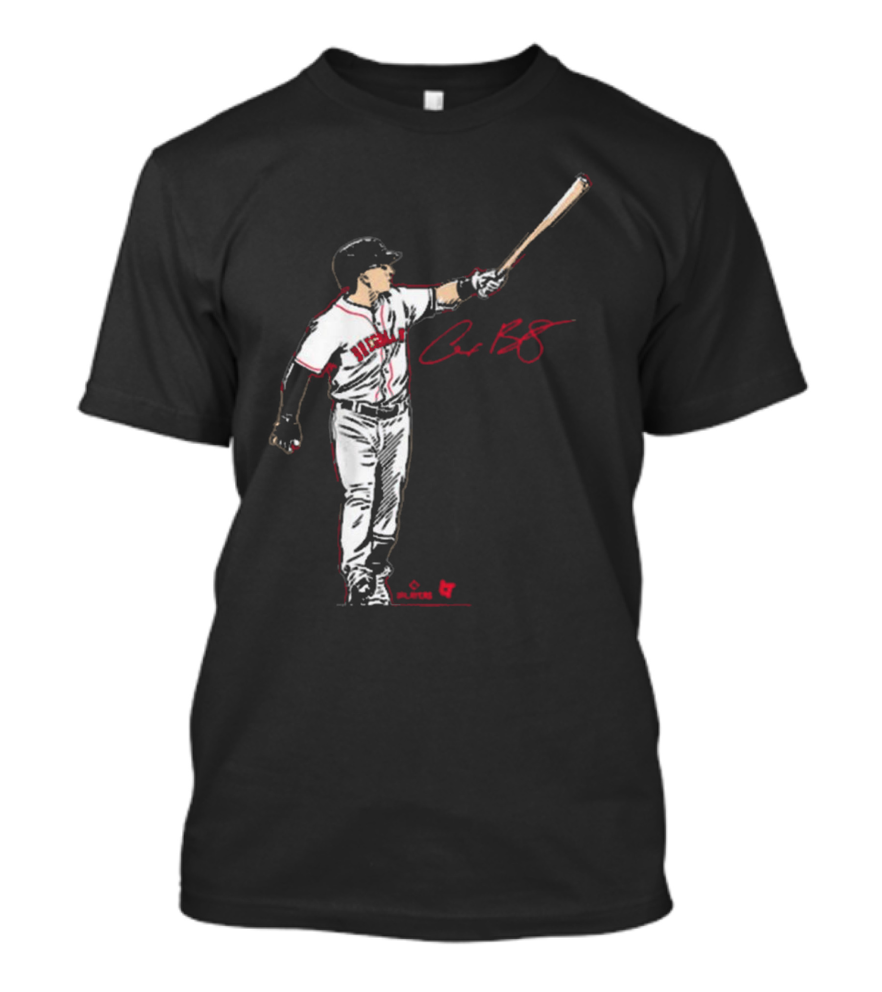 Boston Superstar Pose Red Sox MLB Signature T-Shirt