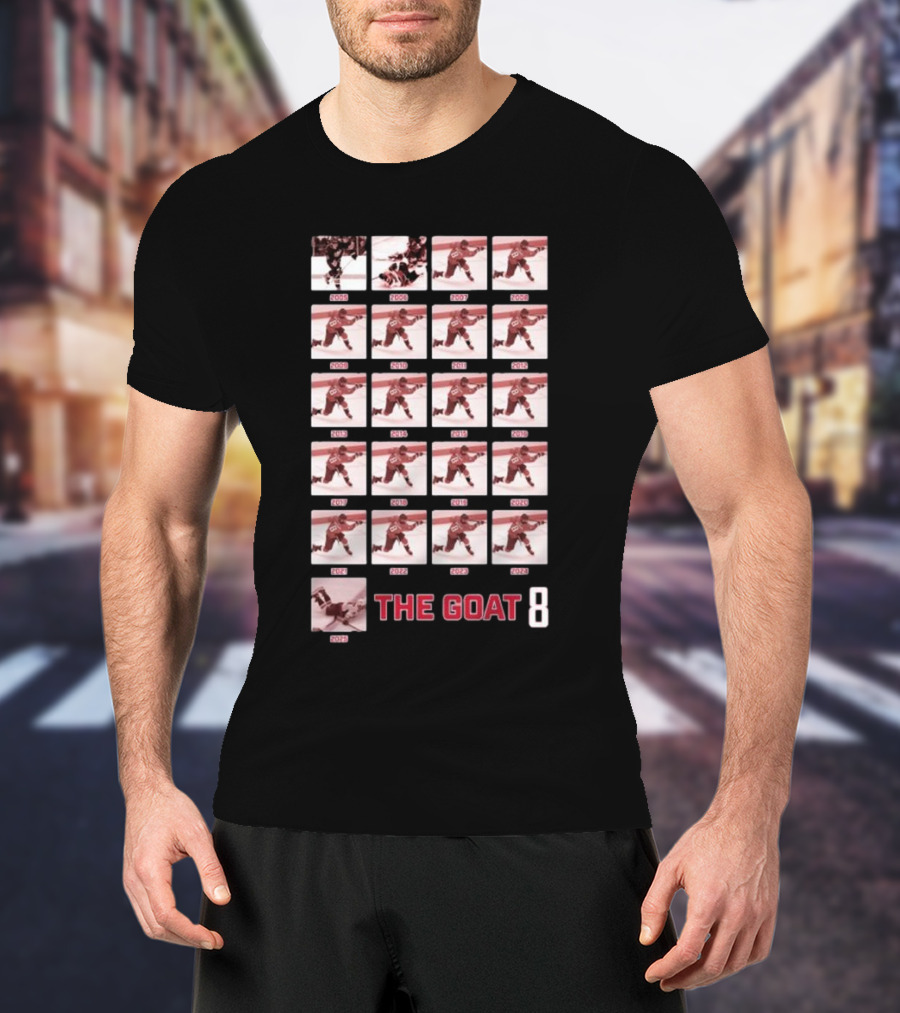 Alexander Ovechkin The Goat 8 Career Timeline 2005-2023 T-Shirt