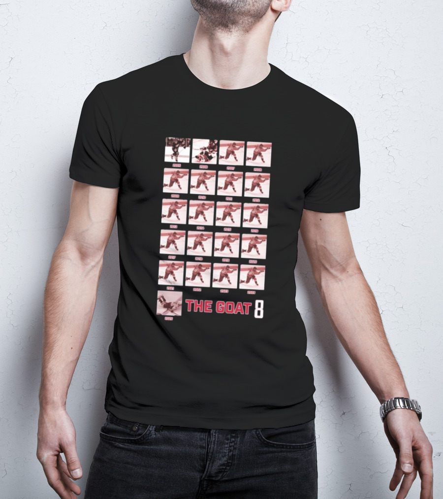 Alexander Ovechkin The Goat 8 Career Timeline 2005-2023 T-Shirt