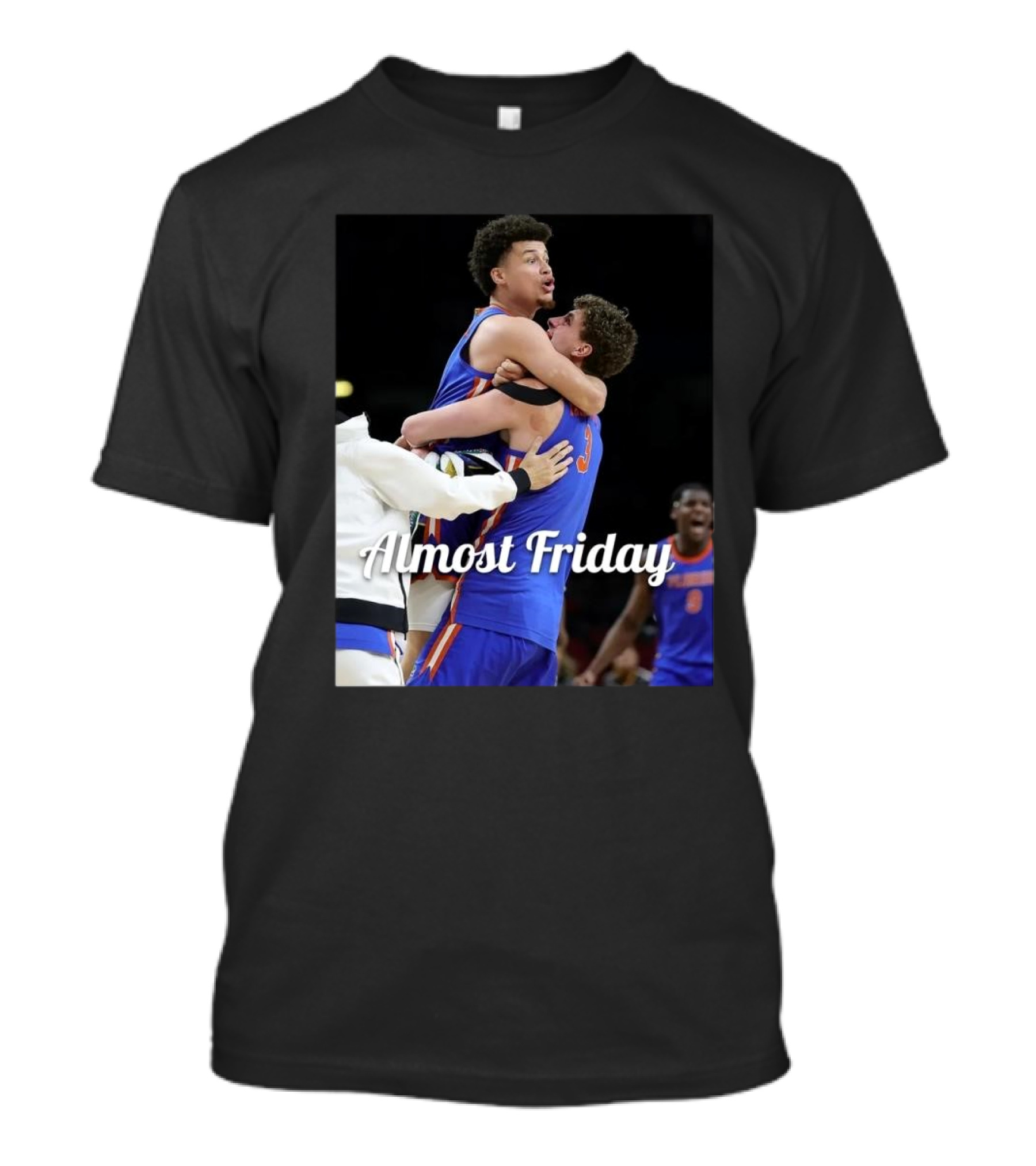 Almost Friday Basketball Celebration Florida Hug T-Shirt
