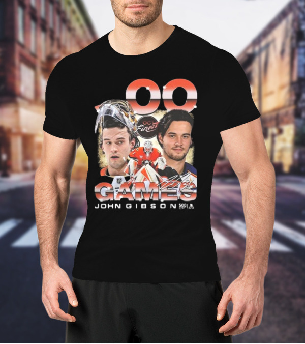 Anaheim Ducks John Gibson 500 Games Milestone Commemoration T-Shirt