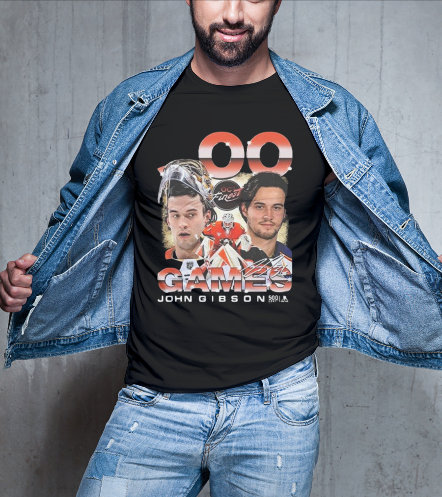 Anaheim Ducks John Gibson 500 Games Milestone Commemoration T-Shirt
