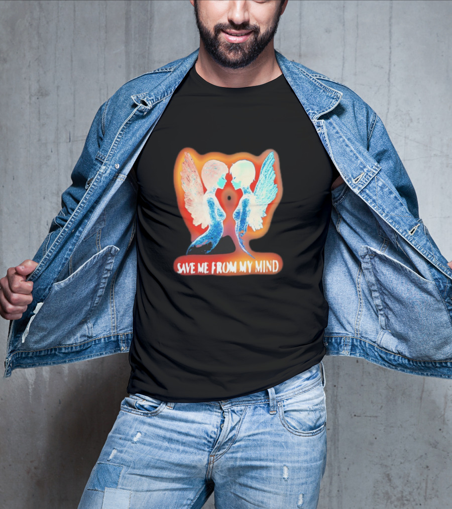 Angel Save Me From My Mind Wings Reflection T-Shirt