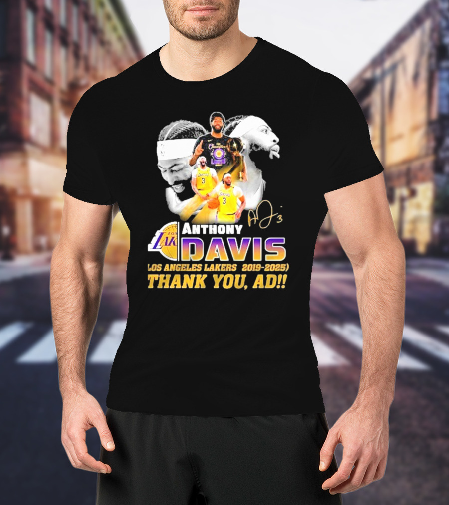 Anthony Davis Los Angeles Lakers 2019-2025 Thank You AD NBA Champion 2020 T-Shirt