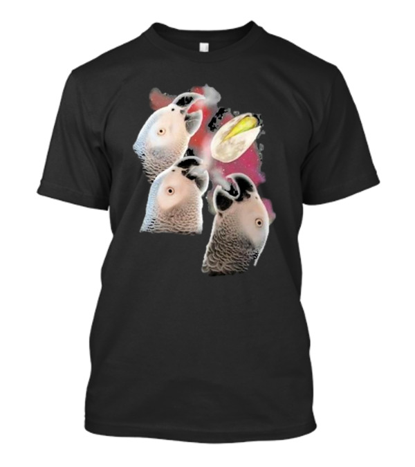 Apollo And Frens Three Cockatoos With Moon And Space Theme T-Shirt