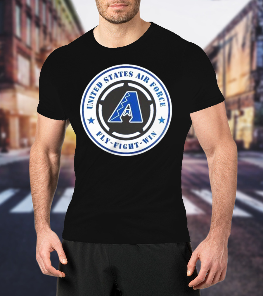Arizona Diamondbacks United States Air Force Fly Fight Win Military Appreciation Night 2025 T-Shirt