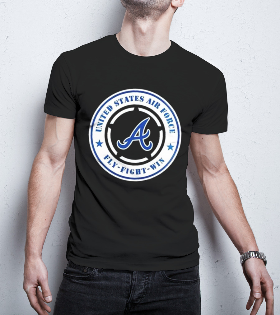 Atlanta Braves United States Air Force Fly Fight Win Military Appreciation Night 2025 T-Shirt
