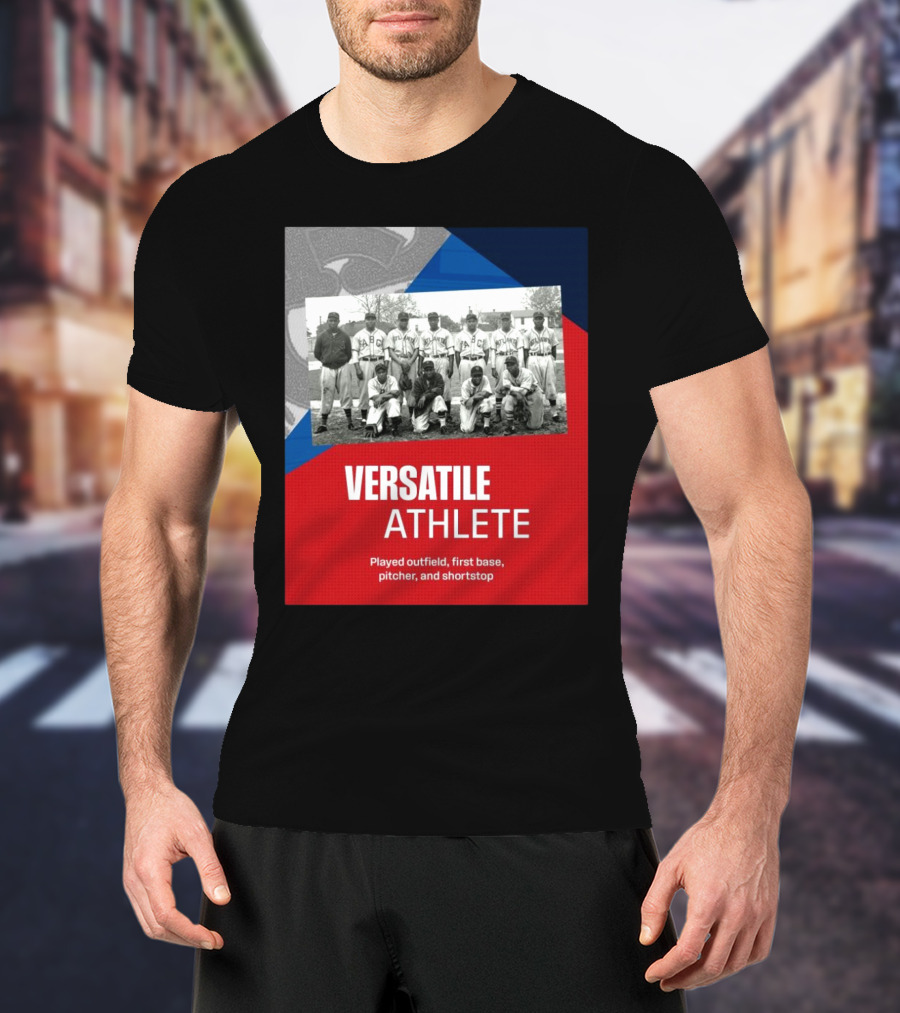 Atlanta ABCs Team Versatile Athlete Played Outfield First Base Pitcher Shortstop T-Shirt